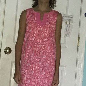 vineyard vines pink dress